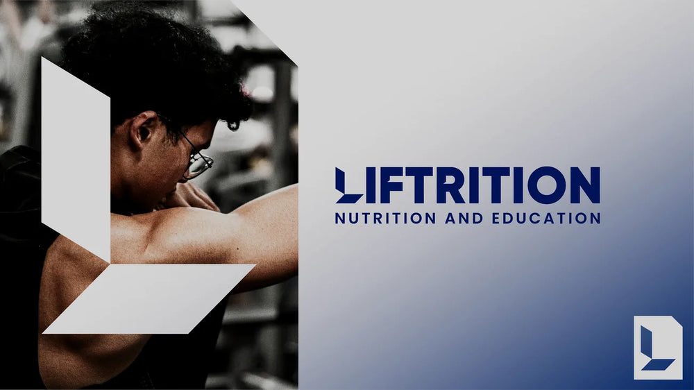 Liftrition-Markengrafik in Royalblau und Weiß.